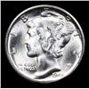 Image 2 : 1944-s Mercury Dime 10c Grades GEM++ Unc