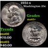 Image 1 : 1951-s Washington Quarter 25c Grades GEM+ Unc