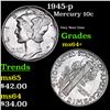 Image 1 : 1945-p Mercury Dime 10c Grades Choice+ Unc