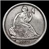 Image 2 : 1837 No Stars Small Date Seated Liberty Half Dime 1/2 10c Grades xf+