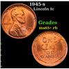 Image 1 : 1945-s Lincoln Cent 1c Grades Gem+ Unc RB