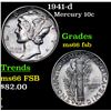 Image 1 : 1941-d Mercury Dime 10c Grades GEM+ FSB