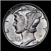 Image 2 : 1945-d Mercury Dime 10c Grades GEM+ FSB