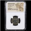 Image 2 : NGC Roman Republic, Anonymous, after Ca. 211 BC AE Triens (7.26g) obv. Minerva rev. Prow Graded VG B