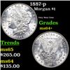 Image 1 : 1887-p Morgan Dollar $1 Grades Choice+ Unc