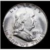 Image 2 : 1950-p Franklin Half Dollar 50c Grades Choice Unc FBL