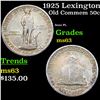 Image 1 : 1925 Lexington Old Commem Half Dollar 50c Grades Select Unc
