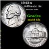 Image 1 : 1943-s Jefferson Nickel 5c Grades Select Unc 5fs