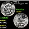 Image 1 : 1956-p Washington Quarter 25c Grades GEM+ Unc