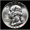 Image 2 : 1956-p Washington Quarter 25c Grades GEM+ Unc