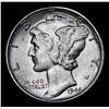Image 2 : 1944-p Mercury Dime 10c Grades Choice+ Unc