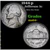 Image 1 : 1944-p Jefferson Nickel 5c Grades Choice+ Unc