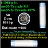 Image 1 : Shotgun Jefferson 5c roll, 1981-p 40 pcs Nickel Wrapper
