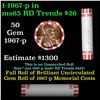 Image 1 : Shotgun Lincoln 1c roll, 1967-p 50 pcs Bank Wrapper.
