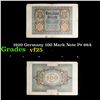 Image 1 : 1920 Germany 100 Mark Note P# 69A Grades vf+