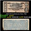 Image 1 : 1864 $10 Confederate Note, T68 Grades Select AU