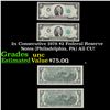 Image 1 : 2x Consecutive 1976 $2 Federal Reserve Notes (Philadelphia, PA) All CU! Grades Brilliant Uncirculate