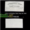 Image 1 : C.S.A. 20 Dollar Note Aug 19, 1861 Grades Select CU