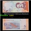 Image 1 : 2018 Venezuela 5 Bolivares Banknote Grades Choice CU