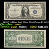 Image 1 : 1935F $1 Blue Seal Silver Certificate Fr-1615 Grades Select CU