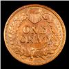 Image 3 : 1876 Indian Cent 1c Grades xf+