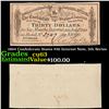 Image 1 : 1864 Confederate States $30 Interest Note, 5th Series Grades Select CU