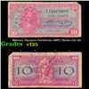 Image 1 : Military Payment Certificate (MPC) Series 521 10c Grades vf+