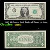 Image 1 : 1963 $1 Green Seal Federal Reserve Note Grades Select CU