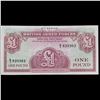 Image 2 : Set of 2 Concecutive 1962 Great Britain Military payment 1 Pound Note P# M36A Grades CU