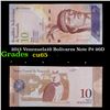 Image 1 : 2013 Venezuela10 Bolivares Note P# 90D Grades Gem CU