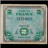Image 2 : 1944 France 2 Franc Note (WWII Allied Currency) P# 114A Grades vf+