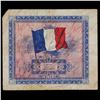 Image 3 : 1944 France 2 Franc Note (WWII Allied Currency) P# 114A Grades vf+