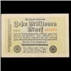 Image 2 : 1923 Fifth Issue Germany 10 Million Mark Post-WWI Hyperinflation Banknote P# 106a, Watermark: G/D in