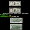 Image 1 : Set of 2 Concecutive 1976 $2 Federal Reserve Note Grades CU