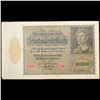 Image 2 : 1922 Germany (Weimar Republic) 10,000 Marks "Vampire" Post-WWI Hyperinflation Note P# 70 Grades vf++