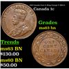 Image 1 : 1918 Canada Cent 1c King George V KM-21 Grades Select Unc BN
