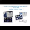 Image 1 : Group of 2 2005-2006 United States Quarters Proof Set - 10 pc set - Low Mintage