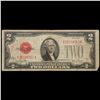Image 2 : 1928B $2 Red seal United States Note Grades vf+.