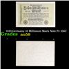 Image 1 : 1923 Germany 10 Millionen Mark Note P# 106C Grades Choice AU/BU Slider