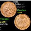 Image 1 : 1882 Indian Cent 1c Grades Choice AU/BU Slider