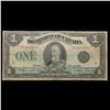 Image 2 : 1923 $1  Large Size Dominion of Canada Banknote DC-25n Grades vf++