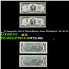 Image 1 : 2x Consecutive 1976 $2 Federal Reserve Notes (Philadelphia, PA) All CU! Grades Brilliant Uncirculate