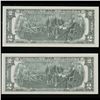 Image 3 : 2x Consecutive 1976 $2 Federal Reserve Notes (Philadelphia, PA) All CU! Grades Brilliant Uncirculate