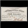 Image 2 : 1861 Confederate States $4 Interest Note Grades Select CU