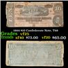 Image 1 : 1864 $10 Confederate Note, T68 Grades vf+