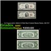 Image 1 : 2x Consecutive 1963A $2 Red Seal United States Notes, All CU! Grades Brilliant Uncirculated
