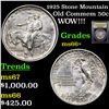 Image 1 : 1925 Stone Mountain Old Commem Half Dollar 50c Graded GEM++ Unc By USCG
