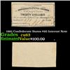 Image 1 : 1861 Confederate States $20 Interest Note Grades Select CU