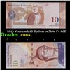 Image 1 : 2013 Venezuela10 Bolivares Note P# 90D Grades Gem CU