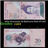 Image 1 : 2013 Venezuela 20 Bolivares Note P# 91F Grades Choice CU